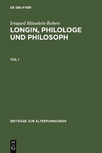 Cover Longin, Philologe und Philosoph