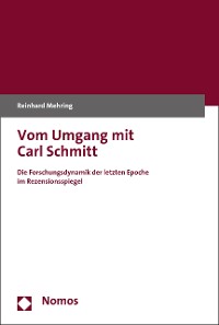 Cover Vom Umgang mit Carl Schmitt