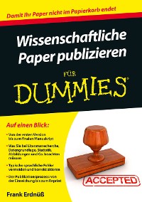 Cover Wissenschaftliche Paper publizieren für Dummies