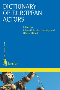 Cover Dictionary of European actors