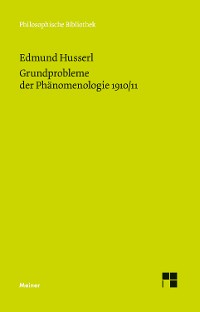 Cover Grundprobleme der Phänomenologie (1910/1911)