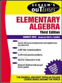 Cover Schaum's Outline of Elementary Algebra
