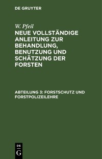 Cover Forstschutz und Forstpolizeilehre