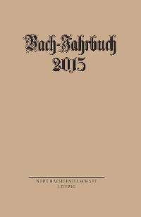 Cover Bach-Jahrbuch 2015