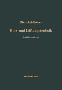 Cover H. Rietschels Lehrbuch der Heiz- und Lüftungstechnik