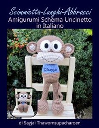 Cover Scimmietta-Lunghi-Abbracci Amigurumi Schema Uncinetto in Italiano