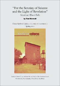 Cover "For the Scrutiny of Science and the Light of Revelation": American Blood Falls