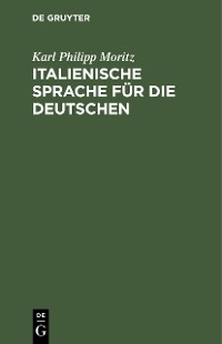 Cover Italienische Sprache für die Deutschen