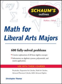 Cover Schaum's Outline of Mathematics for Liberal Arts Majors