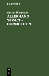 Cover Allerhand Sprachdummheiten