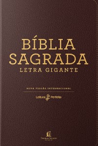 Cover Bíblia NVI, Couro Soft, Marrom, Letra Gigante, Leitura Perfeita