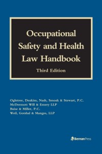 Cover Occupational Safety and Health Law Handbook