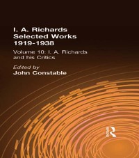 Cover I A Richards & His Critics V10