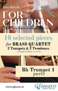 Cover Trumpet 1 part of "For Children" by Bartók - Brass Quartet