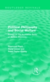 Cover Political Philosophy and Social Welfare (Routledge Revivals)