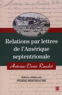 Cover Relations par lettres de l''Amérique septentrionale