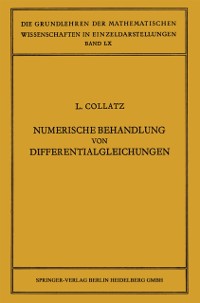 Cover Numerische Behandlung von Differentialgleichungen