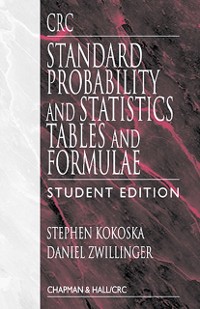 Cover CRC Standard Probability and Statistics Tables and Formulae, Student Edition