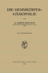 Cover Die Hemmkörper-Hämophilie