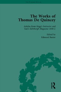 Cover The Works of Thomas De Quincey, Part III vol 17