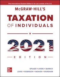 Cover ISE eBook Online Access for McGraw-Hill's Taxation of Individuals 2021 Edition