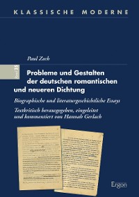 Cover Probleme und Gestalten der deutschen romantischen und neueren Dichtung