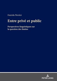 Cover Entre prive et public