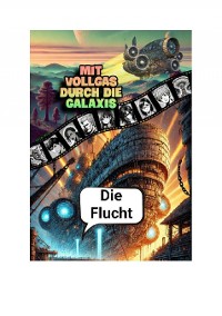 Cover Mit Vollgas durch die Galaxis: Die Flucht