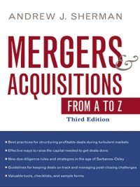 Cover Mergers and Acquisitions from A to Z