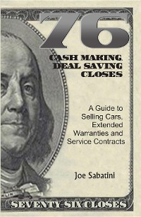 Cover 76 Cash Making, Deal Saving Closes