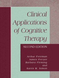 Cover Clinical Applications of Cognitive Therapy