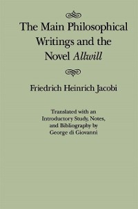 Cover Main Philosophical Writings and the Novel Allwill