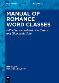 Cover Manual of Romance Word Classes