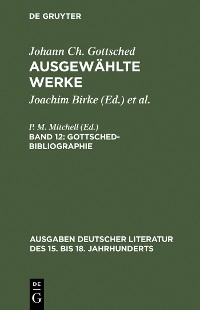 Cover Gottsched-Bibliographie