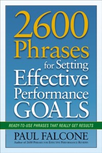 Cover 2600 Phrases for Setting Effective Performance Goals