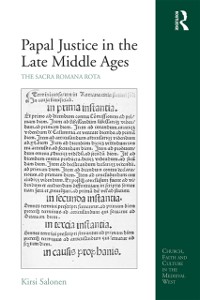 Cover Papal Justice in the Late Middle Ages