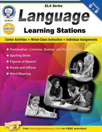 Cover Language Learning Stations, Grades 6 - 8