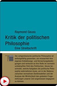 Cover Kritik der politischen Philosophie