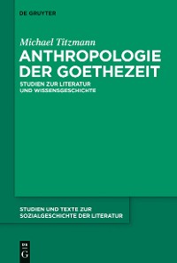 Cover Anthropologie der Goethezeit