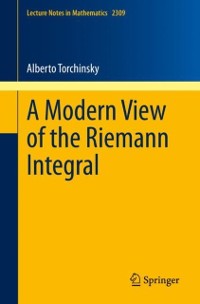 Cover Modern View of the Riemann Integral