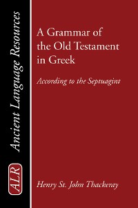 Cover A Grammar of the Old Testament in Greek