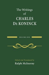 Cover Writings of Charles De Koninck