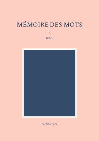 Cover Mémoire des mots