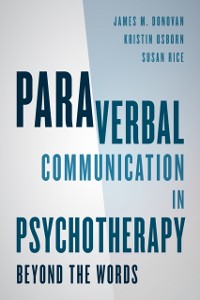 Cover Paraverbal Communication in Psychotherapy