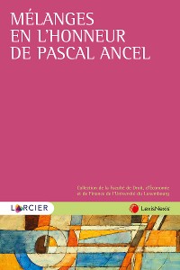 Cover Mélanges en l'honneur de Pascal Ancel
