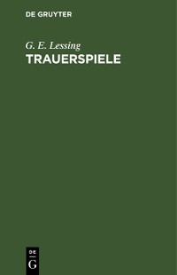 Cover Trauerspiele
