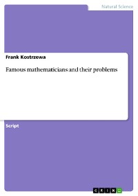 Cover Famous mathematicians and their problems