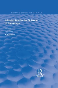 Cover Introduction to the Science of Language