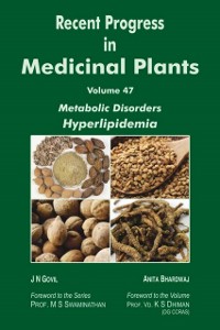 Cover Recent Progress in Medicinal Plants (Metabolic Disorders Hyperlipidemia)