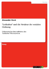 Cover "Leitkultur" und die Struktur der sozialen Ordnung